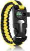Survival Bracelets for Men - 5-in-1 Tactical Camping Gear Kits with Parachute Rope