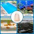Shappy 12 Pieces Small Aquarium Filter Bags, 150 Micra Fine Filter Media Bags, High Flow Nylon Mesh with Drawstring