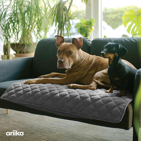 Waterproof Blanket for Dogs, 35" x 35" Anti-Slip Pet Mat Cover for Sofa, Chair, and Furniture Protection