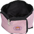 PET LIFE Wallet Folding Waterproof Zippered Collapsible Folding Travel Pet Dog Cat Bowl Feeder Waterer, One Size, Pink