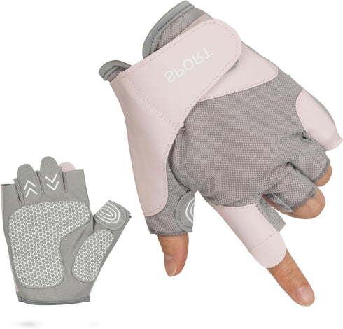 KorhLeoh Workout Gloves for Women Breathable Exercise Gloves for Weight Lifting Gym Training