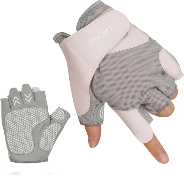 KorhLeoh Workout Gloves for Women Breathable Exercise Gloves for Weight Lifting Gym Training