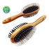 Double Sided Dog Brush for Long or Short Haired Dogs, Eco-Friendly Bamboo Grooming Tool for Deshedding