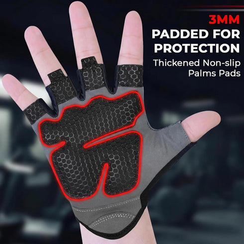 LIONCO Workout Gloves for Men Women,Weight Lifting Gloves with Breathable Gel Padded Excellent Grip for Gym