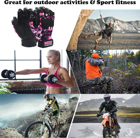 MRX Workout Gloves for Men and Women Breathable, Snug-Fit Exercise Gloves for Weight Lifting, Cycling, Gym Training