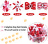 Chuangdi 16 Pieces Valentine's Day Dog Hair Bows, Mixed Styles Pet Accessories with Rubber Bands