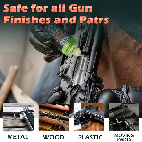 2 oz. 1 oz. .22,.357,.38,9mm,.45 Keze Gun Oil CLP Gun Cleaner Lubricant Universal Handgun Cleaning Kit - Fine Mist Pump