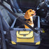 Deluxe Foldable Dog Car Seat for Small Dogs Under 20 lbs, Washable Pet Booster Seat with Mat, Storage Pocket, Dual