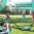 Set, 4 4 EasyGo Badminton with Net, Racket, Birdies, Portable Storage Box, for Backyards, Outdoor Games, Yard Games