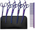 Dog Grooming Scissors,Purple Curved Chunkers Shears with Safety Round Tips,Sharp and Durable