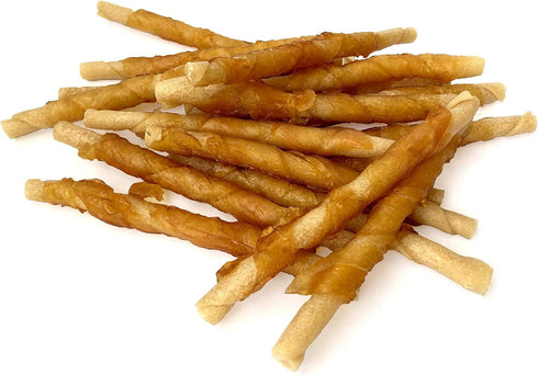 Rena's Recipe Chicken Twisty Sticks, 8 oz - Rawhide Free Chicken Wrapped Soft Chews