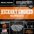 Premium Hickory Smoked 100% Beef Burger Slider Crunchy Dog Treats, 1lb - Natural Bully Sticks, Bite-Sized & Digestible
