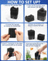 Aquarium Bio Sponge Filter Kit - Super-Quiet Foam Filter for Tanks Up to 110 Gallon