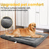 Dog Beds Crate Pad for Large Dogs, Cat Bed Washable Dog Crate Pad, Anti-Slip & Anti-Scratch Pet Sleeping Mat (Gray, L)
