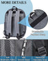 Paxiland Mesh Backpack, Lightweight See Through Backpack for Commuting, Swimming, Travel, Beach Outdoor Sports - Grey