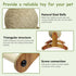 Fhiny Rabbit Scratch Toy, Natural Sisal Scratching Ball for Indoor Pets, Rotating Bunny Claw Scratcher, Kittens, Ferrets