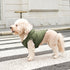 Fleece Lining Extra Warm Dog Hoodie for Medium Dogs, Winter Jacket Pet Coat with Hooded Green L