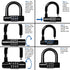 Security Cable Lock Set - 5ft to 25ft Weatherproof Looped Ends U-Lock for Bikes and Outdoor Equipment