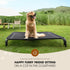 Elevated Dog Bed, Raised Outdoor Bed for Large Dogs, Portable Cooling Pet Cot with Washable Mesh, Skid-Resistant Feet