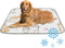 imiBBWQu Dog Cooling Mat Cute Cats Grey Yellow Cooling Dog Bed Mats Washable