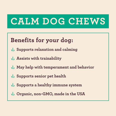 8 Hemp Well Calm Dog Soft Chews: Organic Hemp Infused with Melatonin - Calming Chews for Separation, Thunderstorms