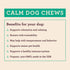 8 Hemp Well Calm Dog Soft Chews: Organic Hemp Infused with Melatonin - Calming Chews for Separation, Thunderstorms
