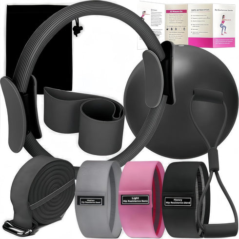 Oylyoyea Pilates Set Home Pilates Equipment for Women Kit with Magic Circle Pilates