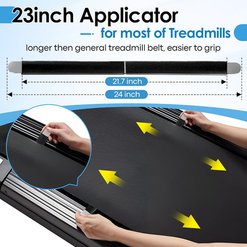 Dunkive 120ml/4oz 24inch Treadmill Lubricant with Foldable Applicator, Pure Silicone Walking Pad Oil Lube for Treadmill