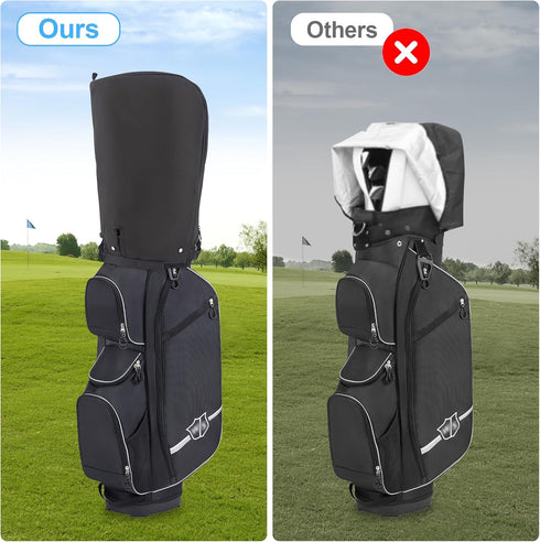 TUYUU Waterproof Golf Bag Cover, Rain Hood Cover for Tour Bags, Carry Cart Stand Bags, Golf Gifts for Men Women