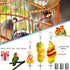3Pcs Bird Food Holder, Bird Feeder Toy, Stainless Steel Small Animal Fruit Vegetable Stick Skewer, Foraging Hanging