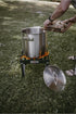 GasOne B-5200K Outdoor Cooker, High Pressure Propane Burner Camp Stove with Steel Braided Hose