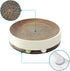 Qualunicc 3-in-1 2 Cat Scratcher Toy with Track Ball, Round Cardboard Cat Scratcher Lounge & Bed, Interactive Cat Toy