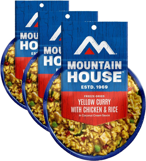 Mountain House Yellow Curry with Chicken & Rice | Freeze-Dried Backpacking & Camping Food