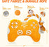 Interactive Plush Dog Toy: Squeaky Dog Toys with Crinkle Paper, Gaming Controller Shape, Rope Toys for Puppy, Small,