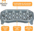 Neater Pet Brands - Neater Slow Feeder Dog Bowl - Fun, Healthy, Stress Free Design Helps Stop Bloat (2.5 Cup, Silver