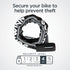 Schwinn 3 Feet x 8mm Reflective Chain Key Lock for Bike, Security Level 4 Anti Theft