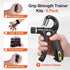 Grip Strength Trainer Kit (5 Pack) | Adjustable Resistance Hand Gripper and Forearm Workout Ring