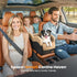 Mavora Max Portable Small Dog Seat for Car, Luxury Center Console Dog Car Seat Booster with Safety Tethers