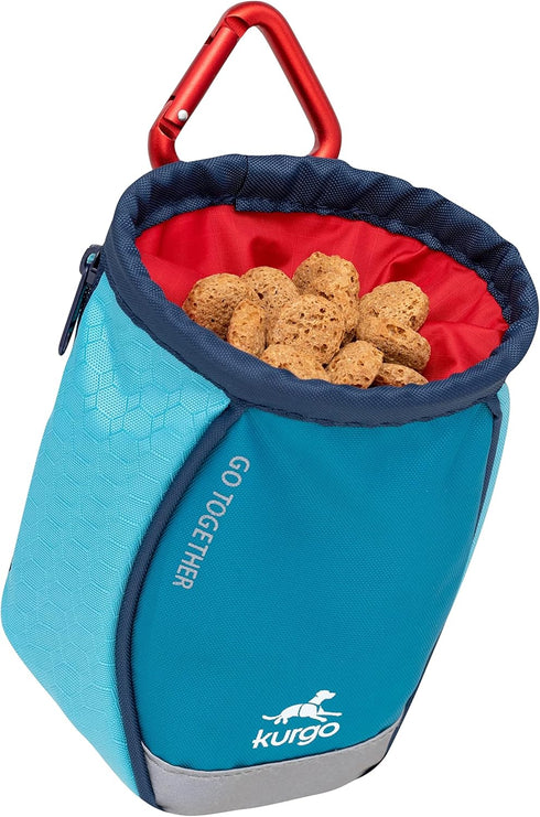 Kurgo Go Stuff It Dog Treat Bag, Training Pouch for Dogs, Hands-Free Waist Pouch, Reflective with Carabiner