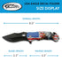 SZCO Supplies 300565 USA Eagle Decal Liner Lock Assisted Open Tactical Folding Knife - Multi-Colored, 8" Length