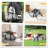 9 Lbs X-ZONE PET Dog Car Seat Pets Center Console Portable Booster Seats with Washable Cushion Safety Belt for Small