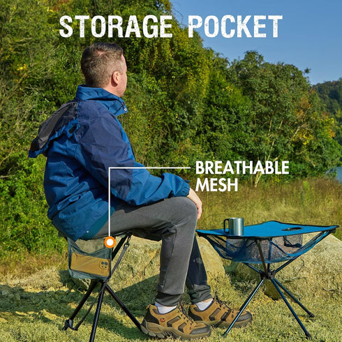 225 LBS Portal Folding Camping Stool Portable Foldable Tripod Seat for Hiking Hunting Walking Fishing Travel Outdoors