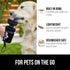 GORILLA GRIP Dog Water Bottle, Portable Leak Proof Water Bowl Dispenser for Dogs, 12 oz Pet Travel Squeeze Bottles,