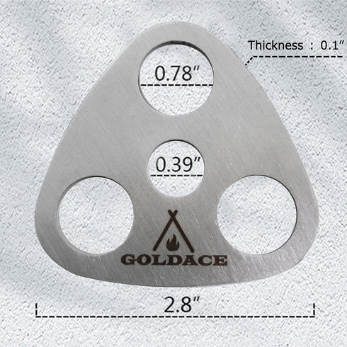Stainless Steel Camping Gear and Equipment - Campfire Cooking Accessories Set - Radiate Portable Round Cookware - Dutch Oven Camping Cookware - Outdoor Camp Tripod Cooking, Silver by GOLDACE