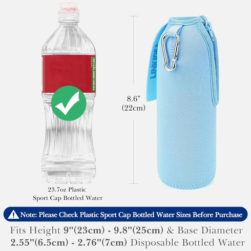 Linkidea 23.7 Oz Disposable Sport Cap Water Bottle Sleeve Compatible with Fl Arrowhead, Insulated Neoprene Plastic
