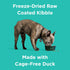 BIXBI Rawbble Dry Dog Food, Duck, 4 lbs, USA Made, Fresh Meat, No Meat Meal, No Corn, Soy or Wheat