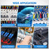 300PCS CE1 22-16 Nilight Closed End Crimp Terminal Gauge Nylon Insulated Closed End Wire Cap Wire Connectors Crimp Cap
