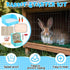 10 Honeydak Pcs Rabbit Starter Kit Small Litter Box Bunny Grooming Kit Scratch Pads Hay Feeder Bowl Ice Pad with Bunny