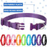 Amylove 27 Pcs Adjustable Nylon Dog Collar Bulk for Small Medium Dogs, 9 Colors with Quick Release Buckle for Daily Walk