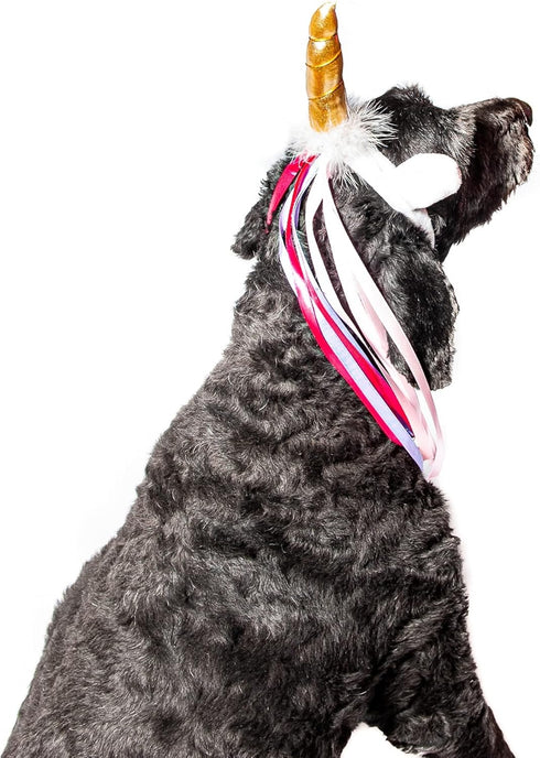 Midlee Dog Unicorn Horn Headband for Halloween Costume